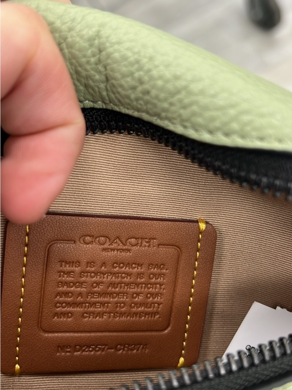 Coach Warren Mini Belt Bag in Pistachio - Picture 3 of 4